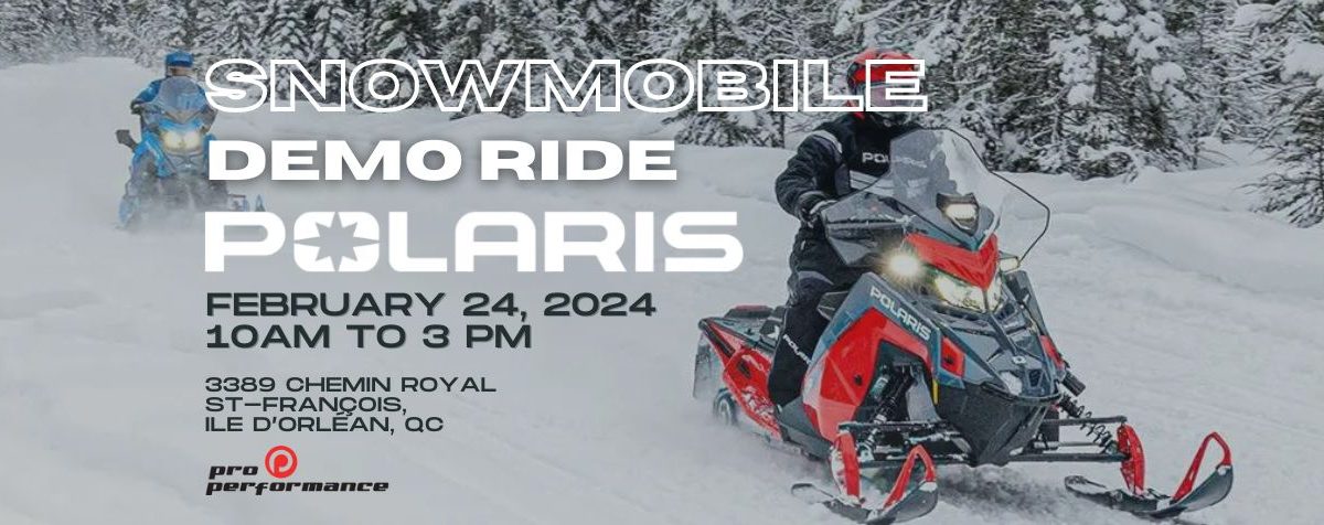 Come and try our polaris snowmobile
