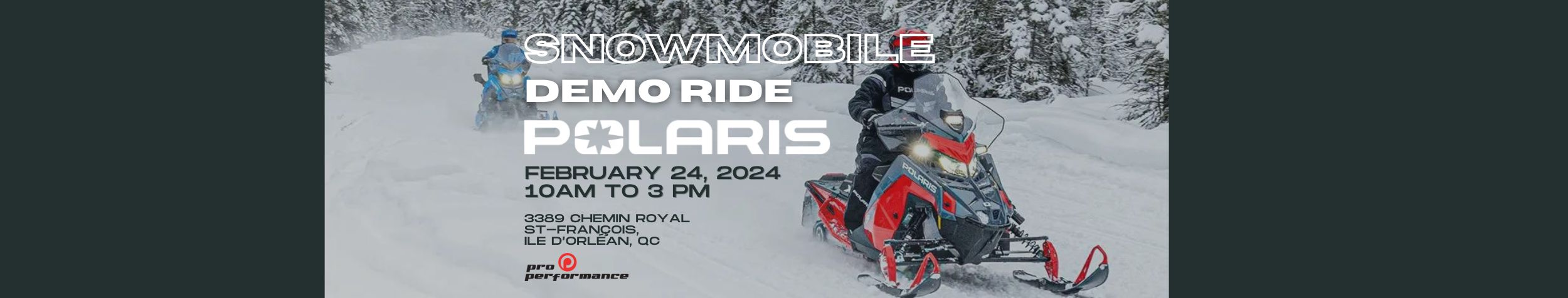 Come and try our polaris snowmobile