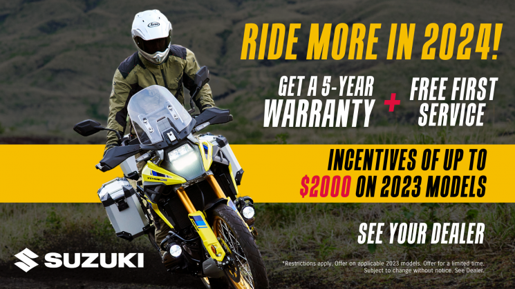 Ride with Suzuki – Up to $2000 Off